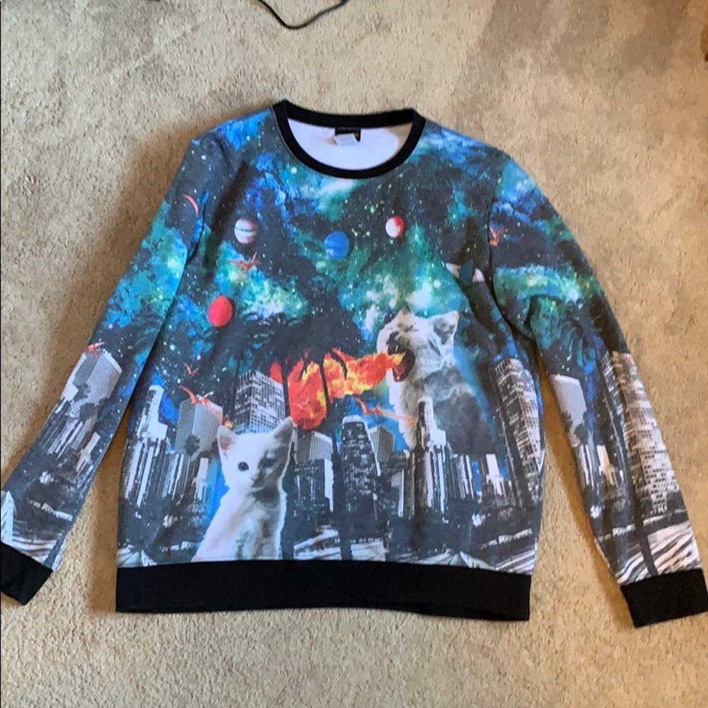 Weird cat sweatshirt